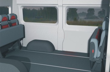 Грузовой микроавтобус - вариант трансформации Peugeot Boxer Tour Transformer