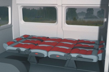 Спальное место в микроавтобусе